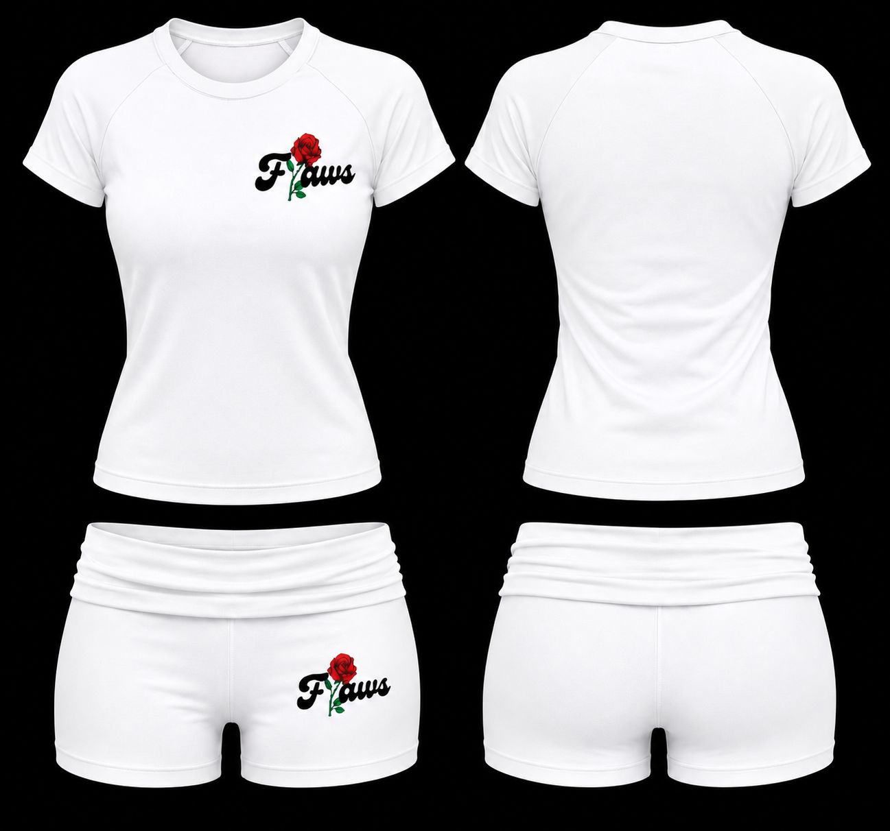 Flaws Women white two piece